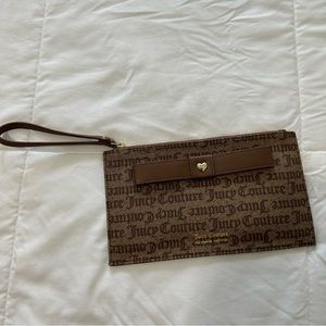 Juicy Couture Brown Wristlet/Clutch